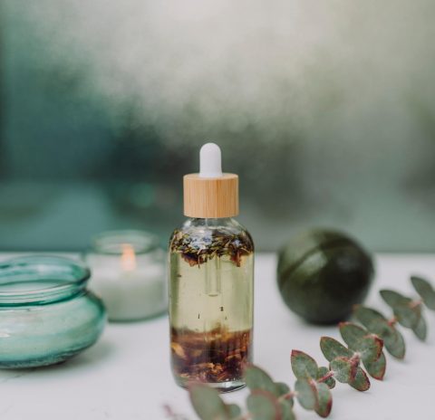 Natural soap with bamboo brush